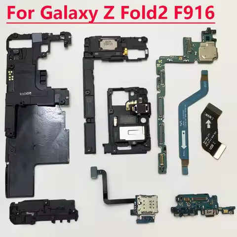 Dock Charging Port Board Main LCD Signal Cable Volume Button SIM Card Tray For Samsung Galaxy Z Fold