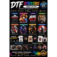 DTF Custom printing dtf film printing Iron On Heat Transfer Patch  head press film DTF Heatpress Fil