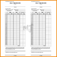▮ ◜ ∦ 500 PCS. Daily Time Record DTR Form No. 48 Consolidated