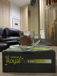 Gelas Mug Kopi Royal Decal Onta Arab Mesir Set isi 6 Pcs| Cangkir Kopi Royal Decal