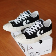 Sepatu Pria Sneakers Converse001 Cons One Star Ox Player Black White Canvas Import Premium Quality