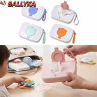 BALLYKA Portable Wipes Holder, Reusable Flip Cover Travel Wet Tissue ,  Hanging Rope Hygienic Wet Ti