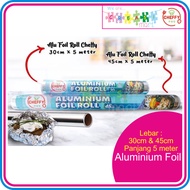 CHEFFY Aluminum Foil Wrapping Width 30cm & 45cm Length 5 meters Food Grade & HALAL