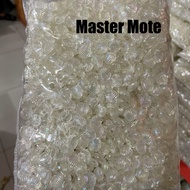 manik manik kerang bening tranparan 1pon