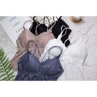 [Dan Fu Ni Underwear] Lace Sexy See-Through Cup Translucent Vest Double Shoulder Beautiful Back, Wir