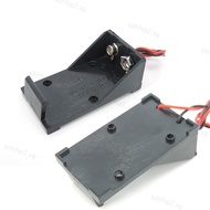 Black 9V Battery Clip Holder 9V Battery Case Box With Wire Leads DIY Single Slots  SGH2