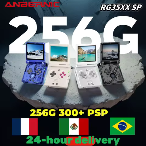 ANBERNIC RG35XXSP Flip Handheld Game Consoles 3.5-inch IPS 640*480 Screen WIFI Video Game Consoles L