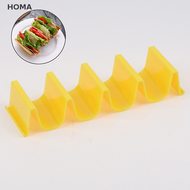 HOMA 1pcs Rack Tortilla Stand ถาดที่มีสีสัน Taco SHELL Holder วัสดุสุขาภิบาล ABS