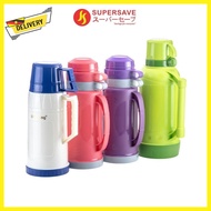 1 Litre / 1.8Litre Large Capacity Hot Water Bottle Thermos Vacuum Flask with 2 Cups