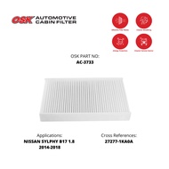 OSK CABIN FILTER for NISSAN SYLPHY B17 1.8 2014-2018 27277-1KA0A