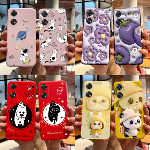 For OPPO Reno 8T 4G Case Panda Cover Slim Silicone Shockproof Bumper For OPPO Reno8 T CPH2481 Fundas