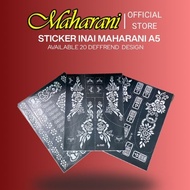 Sticker Inai A5 – DIY Henna Tatu Reusable 4 Design 2030-A-B-C-D