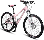 Fashionable Simplicity 26 Inch Womens Mountain Bikes Aluminum Frame Hardtail Mountain Bike Adjustable Seat &amp; Handlebar Bicycle with Front Suspension (Size : 33 Speed)