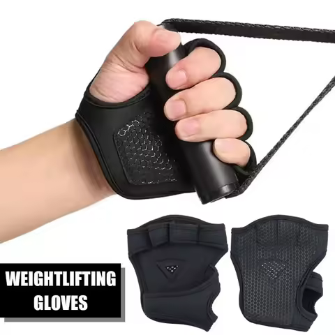 Hand Palm Protector Gym Fitness Gloves Bodybuilding Pads Dumbbell Training Weight Gloves Grips Power