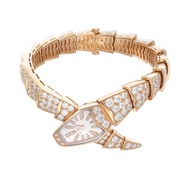 Bvlgari Rose Gold, Diamond and Mother of Pearl Serpenti Bracelet Watch