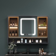 Mirror Cabinet Dressing Mirror Storage Cabinet Bathroom Bathroom Toilet Towel Bar Separate Light with Mirror with Storage Intelligence RQEO