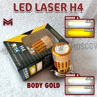Motorcycle Car Headlight LED H4 Laser White AC DC Yamaha Vixion Ninja R15 Pulsar etc. Headlight H4 P