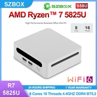 GenMachine AMD Ryzen7 5825U/4800H Ryzen5 4500U/5600H Win11 DDR4 WiFi6 BT Office Gaming Mini PC