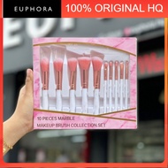 🔥HOT🔥💯% HIGH QUALITY 10 PCS MAKEUP BRUSH SET/LEMBUT/MARBLE/RANDOM/EUPHORA