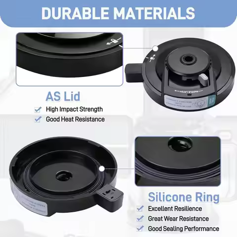 Outer Bowl Lid for Ninja Creami Deluxe Ice Cream Makers, Reusable Creami Deluxe Lid Compatible with 