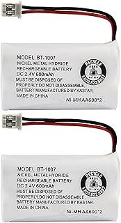 Kastar 2-Pack BBTY0651101 Model BT1007 Cordless Phone Battery for Uniden BT-1007 BT-1015, CEZAI2998 DECT1340 DECT1363 DECT1363BK DECT1363-2 DECT1480 Series DECT1560 DECT1580 DECT1588 EZAI2997 EZI2996