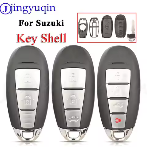 jingyuqin 2/3/4B Remote Car Key Blank Fob Shell Case For Suzuki Swift SX4 Vitara 2010-2016 TS008 / T