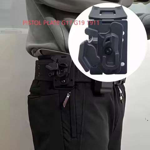 Newset Hangun Plate Case G17 G19 G22 G34 G26 1911 M92 Pistol Release Lighted Holster Universal Gun B