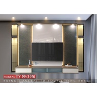 [TSB-TV50(10 FT)]10 FT Light Wall-Mounted TV Cabinet / 10 Kaki Kabinet TV Jenis Gantung dengan Lampu