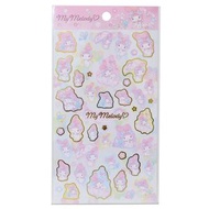 日本版 Sanrio MY MELODY Floral  貼紙 燙金獎勵貼紙 平行進口