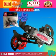 LETTER S Pacific RD Bicycle Gear Shifter Rear derailleur MTB Folding 6/ 7 speed SP-E302