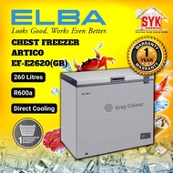 SYK ELBA Chest Freezer Storage 260 Litres ARTICO EF-E2620(GR) Frezer Peti Freezer Sejuk Beku Freezer