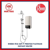 Rheem Prestige Platinum Instant Water Heater with Rain Shower Set RTLE-33P-P