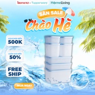 Set of 7 TUPPERWARE Flexible Freezer Boxes Includes 2 450ML + 2 1.1L + 2 1L Low + 1 2.5L (Random Col