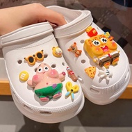 crocs jibbitz crocs charm Spongebob SquarePants Hole Shoes Accessories Three-Dimensional Shoes Flowe