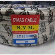 KABEL LISTRIK SIMAS NYM 2X1.5 DIECER PER 20METER