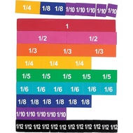 Learning Resources LER0611 Magnetic Rainbow Fraction Tiles 8 x 9 x 0.2 inches -