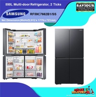 SAMSUNG RF59C7662B1/SS 550L Multi-door Refrigerator, 2 Ticks