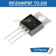 10pcs Original IRFZ44NPBF TO-220 55V/49A N-Channel MOSFET Transistor