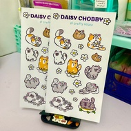 [DAISY CHOBBY CAT] cute Sticker cat| journal|decoration sticker|animal sticker
