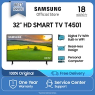 Samsung 32 inch HD Smart TV T4501 dengan PurColor, Dolby Digital Plus, Ultra Clean View,  TV 32 inch