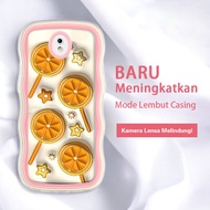 Jasouwe Samsung J2 J7 Prime Pro J7 2015 Core NXT J5 Pro 4G 2017 J3 2016 Colorful 3D lollipop Orange 