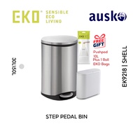 EKO Dustbin | SHELL | EK9218 | Multiple Size | Step Pedal Dustbin | Kitchen Dustbin | Indoor Bin