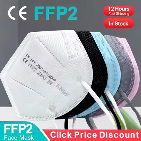 FFP2 KN95 Mascarillas 5 Layers Filter Homologada Face Masks Protective Mouth Mask CE FFP2MASK Respir