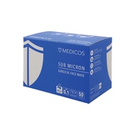 Medicos Sub Micron Surgical Adult Face Mask 4 Ply (ASTM3) 50’s