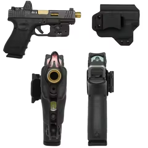 Inside The Waistband IWB Kydex Holster for Glock G 19 19X 23 25 32 45 Gen 3 4 5 with Streamlight TLR