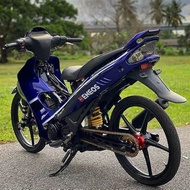 ORIGINAL COVERSET 125 Z/ZR BIRU MOVISTER HLY DAN VELOZI SIAP TAMPAL STICKER FREE EMBLEM DADA
