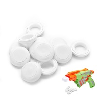 Mini Foam Frisbee Soft Disk Gun Bullets for Nerf Gun toys White 12 Pcs