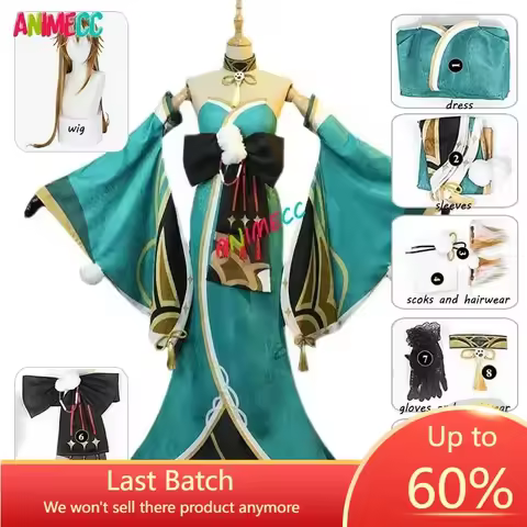ANIMECC in Stock Miss Hina Cosplay Genshin Impact Cosplay Costume Wig Anime Gorou Christmas Hallowee