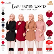 MU KEMEJA FESYEN WANITA LENGAN PANJANG / WOMEN SHIRTS / KEMEJA PLAIN DEWASA / BAJU CASUAL WANITA / K