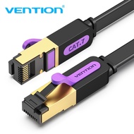 Vention Cat7 Rj45 Ethernet Cable 10Gbps Flat Lan High Speed Cord For Laptop Switch